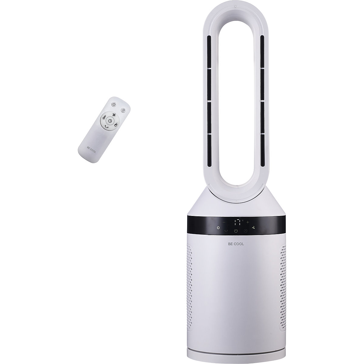 BE COOL Bladeless 2in1 Turm-Heizlüfter-Ventilator