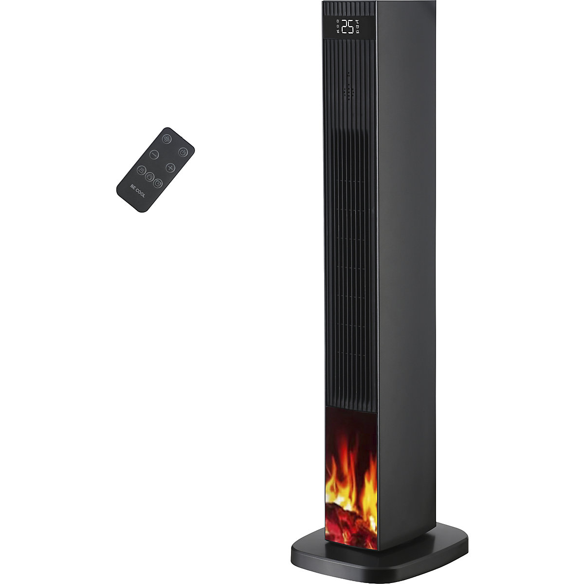 BE COOL Design Turm-Heizlüfter mit Kamineffekt