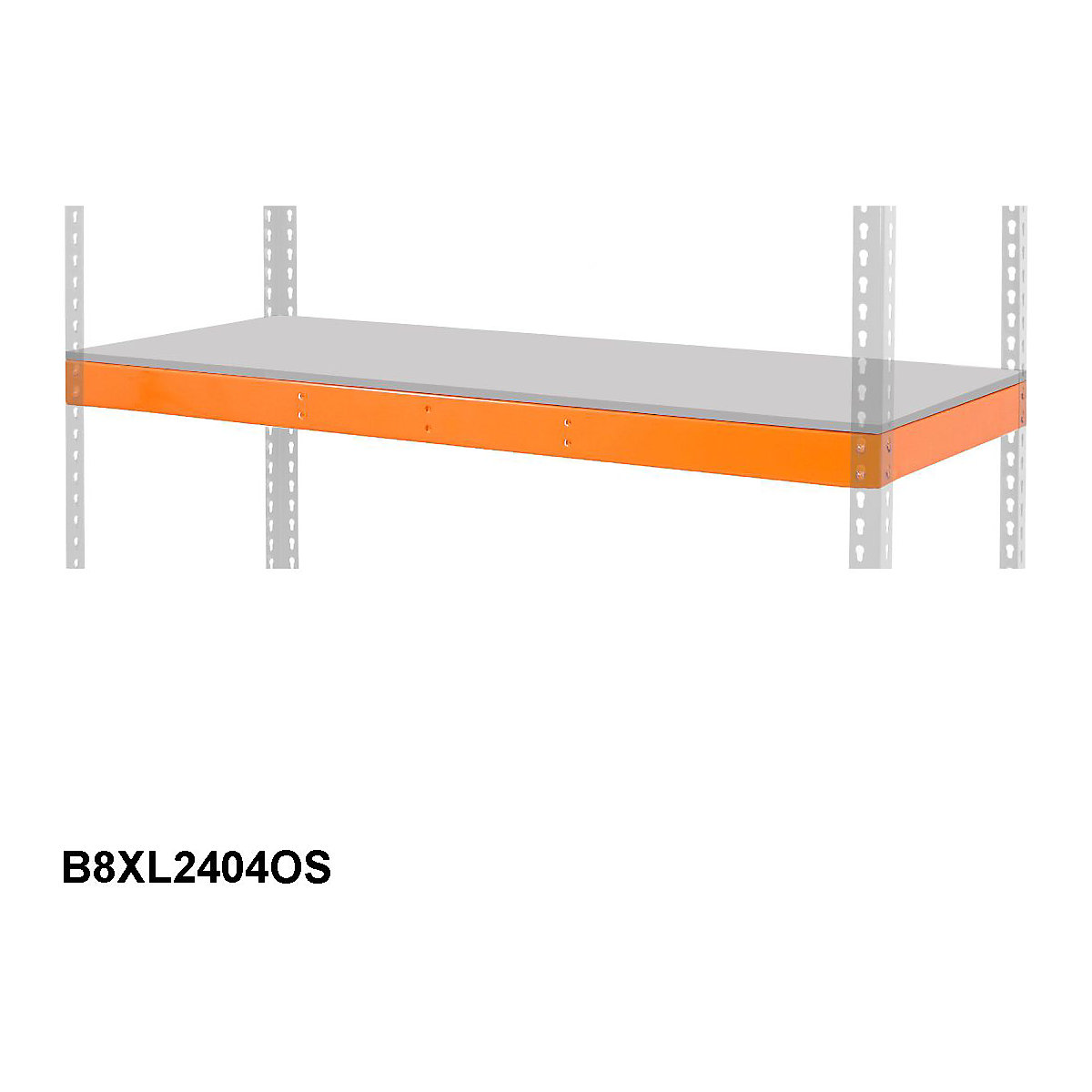 BIG800 Extra Galvanised Panel Level 2440w X 455d mm 500kg UDL Orange