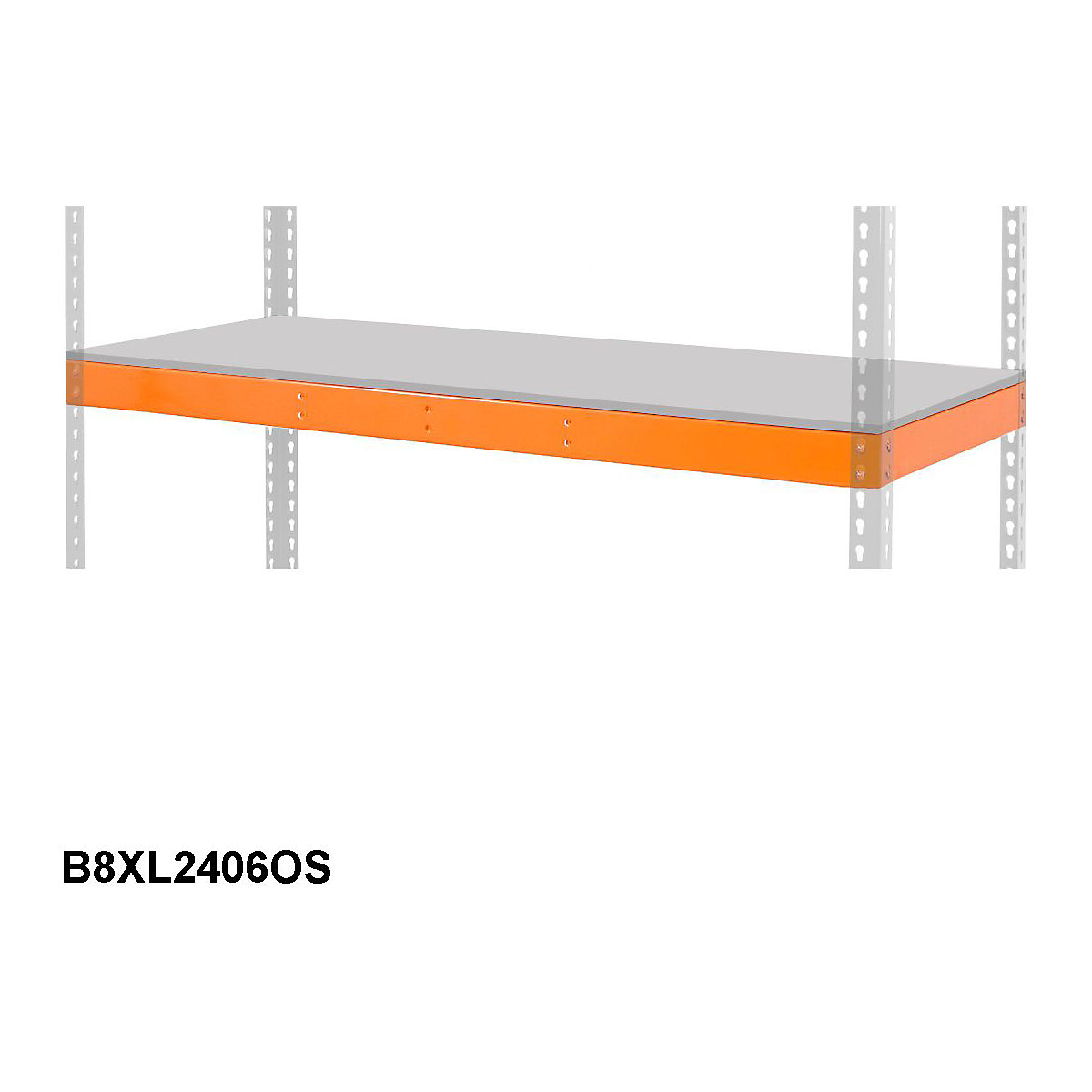 BIG800 Extra Galvanised Panel Level 2440w X 610d mm 500kg UDL Orange