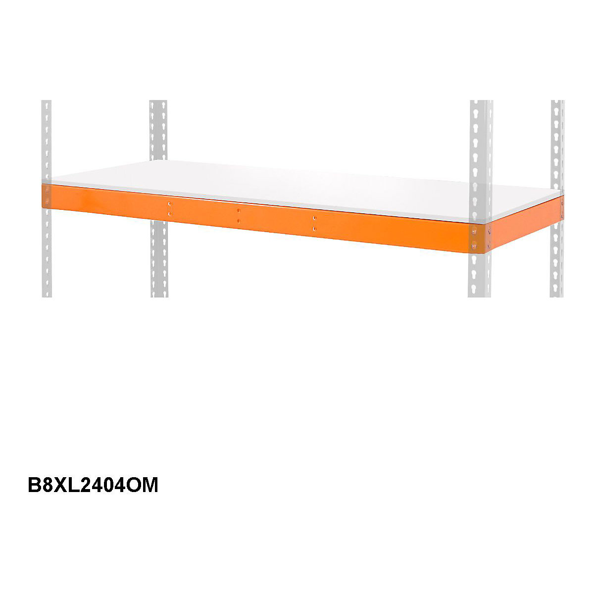 BIG800 Extra Melamine Level 2440w X 455d mm 500kg UDL Orange