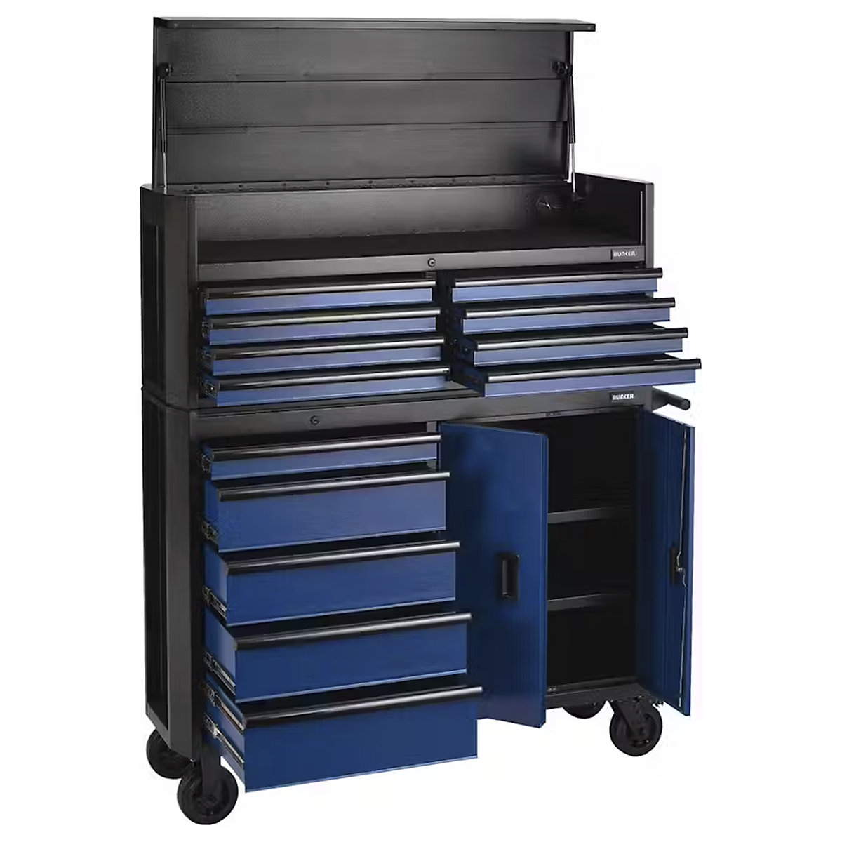 BUNKER 52" Combined Roller Cabinet and Tool Chest | 13 Drawers (Product illustration 4)-3