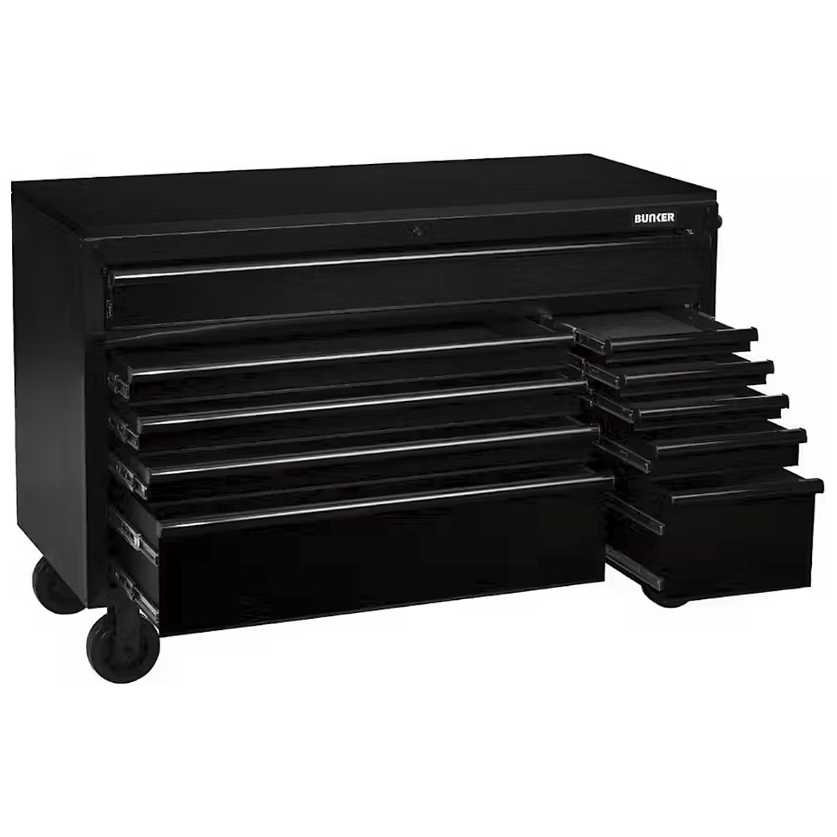 BUNKER 56" Workbench Roller Tool Cabinet | 10 Drawers (Product illustration 3)-2