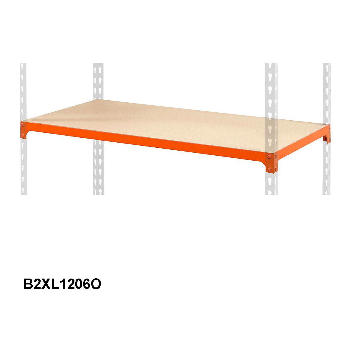 BiG200 Extra Chipboard Shelf 1220w x 610d mm Orange 140kg UDL