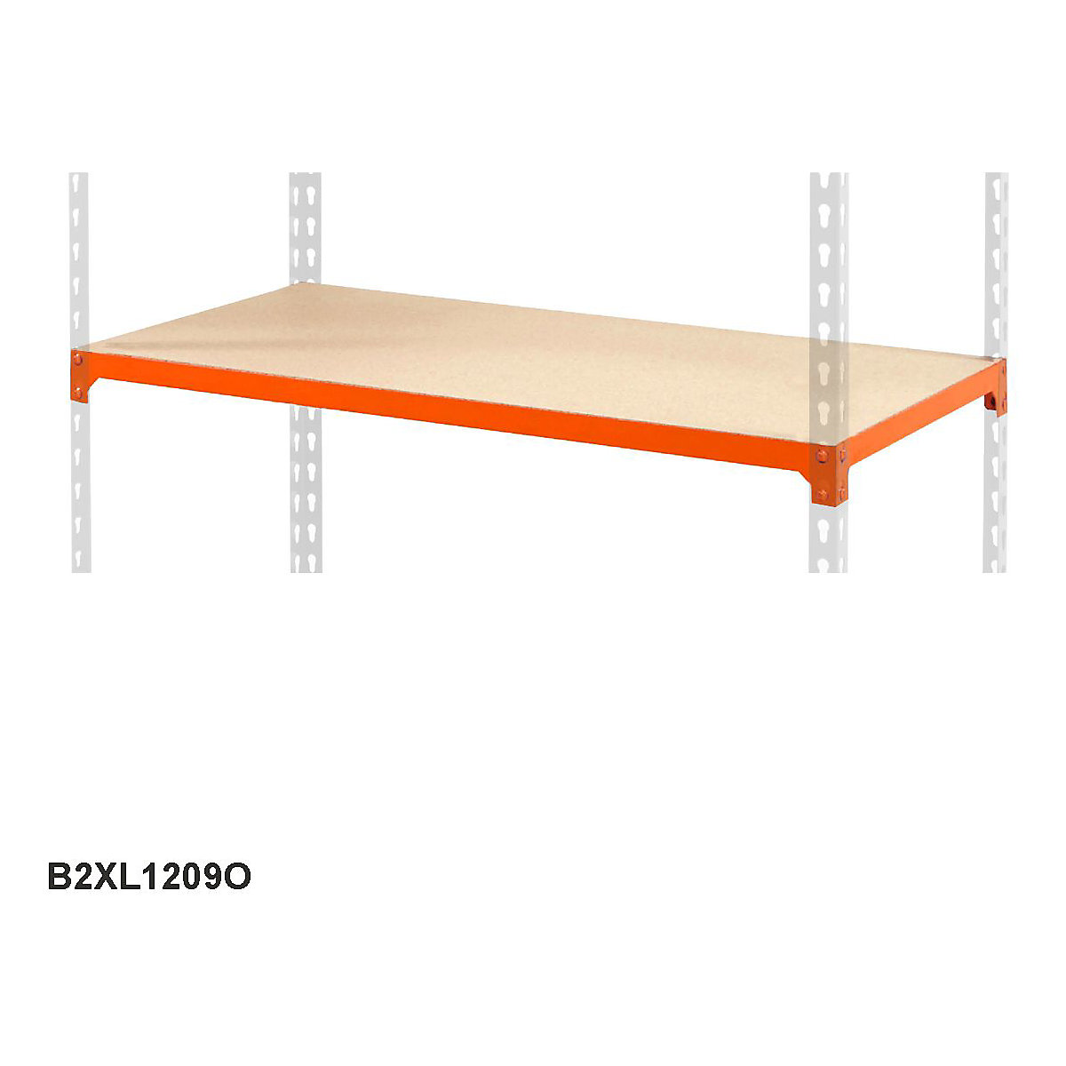 BiG200 Extra Chipboard Shelf 1220w x 915d mm 80kg UDL Orange