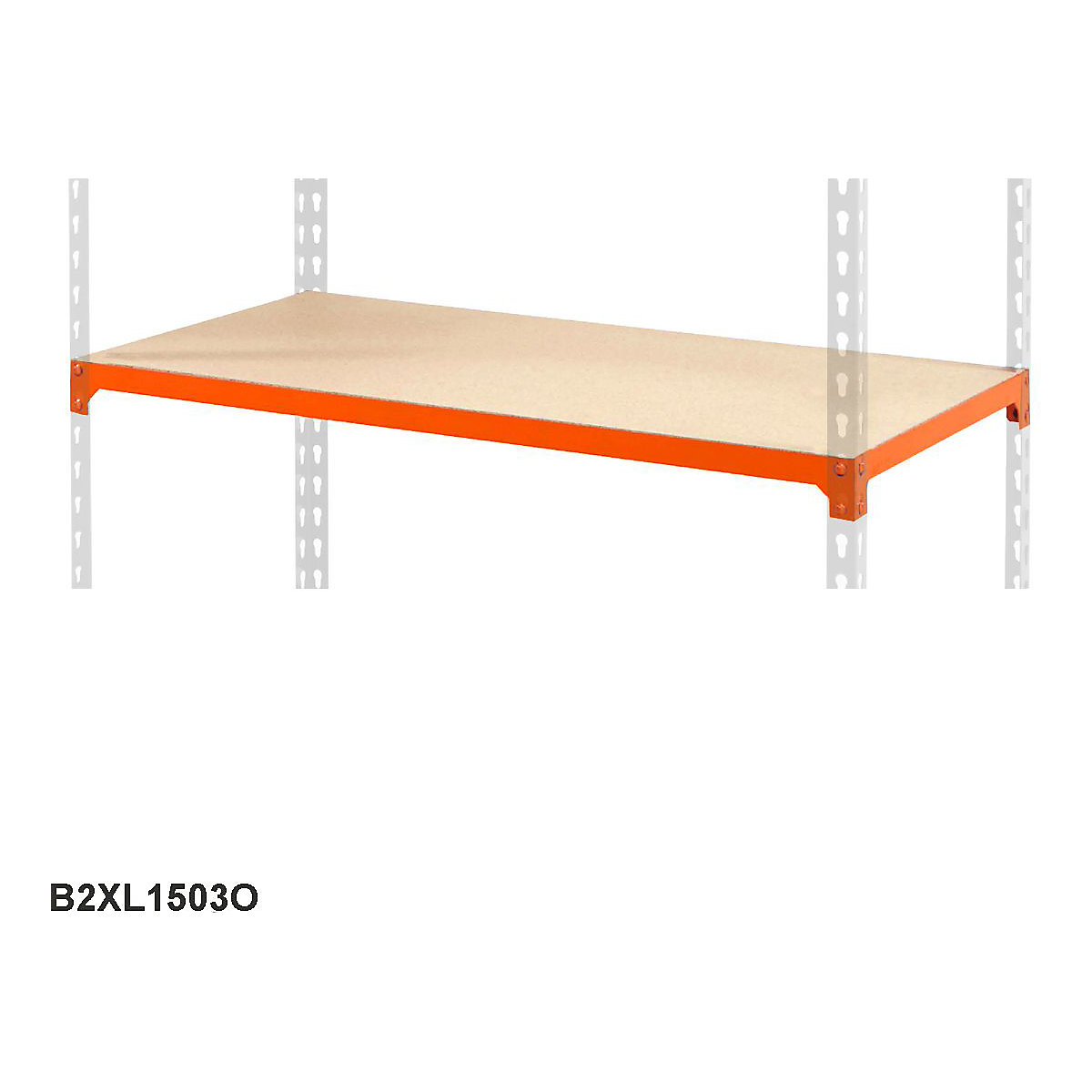 BiG200 Extra Chipboard Shelf 1525w x 305d mm 90kg UDL Orange