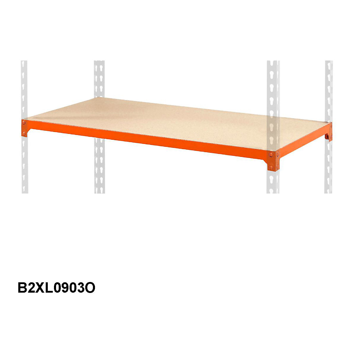 BiG200 Extra Chipboard Shelf 915w x 305d mm Orange 200kg UDL