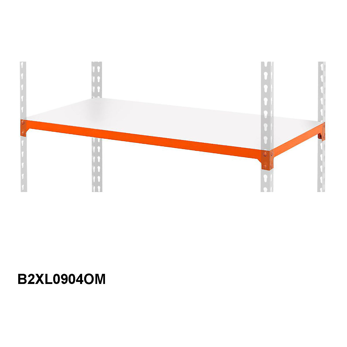 BiG200 Extra Melamine Shelf 915w x 455d mm Orange 200kg UDL