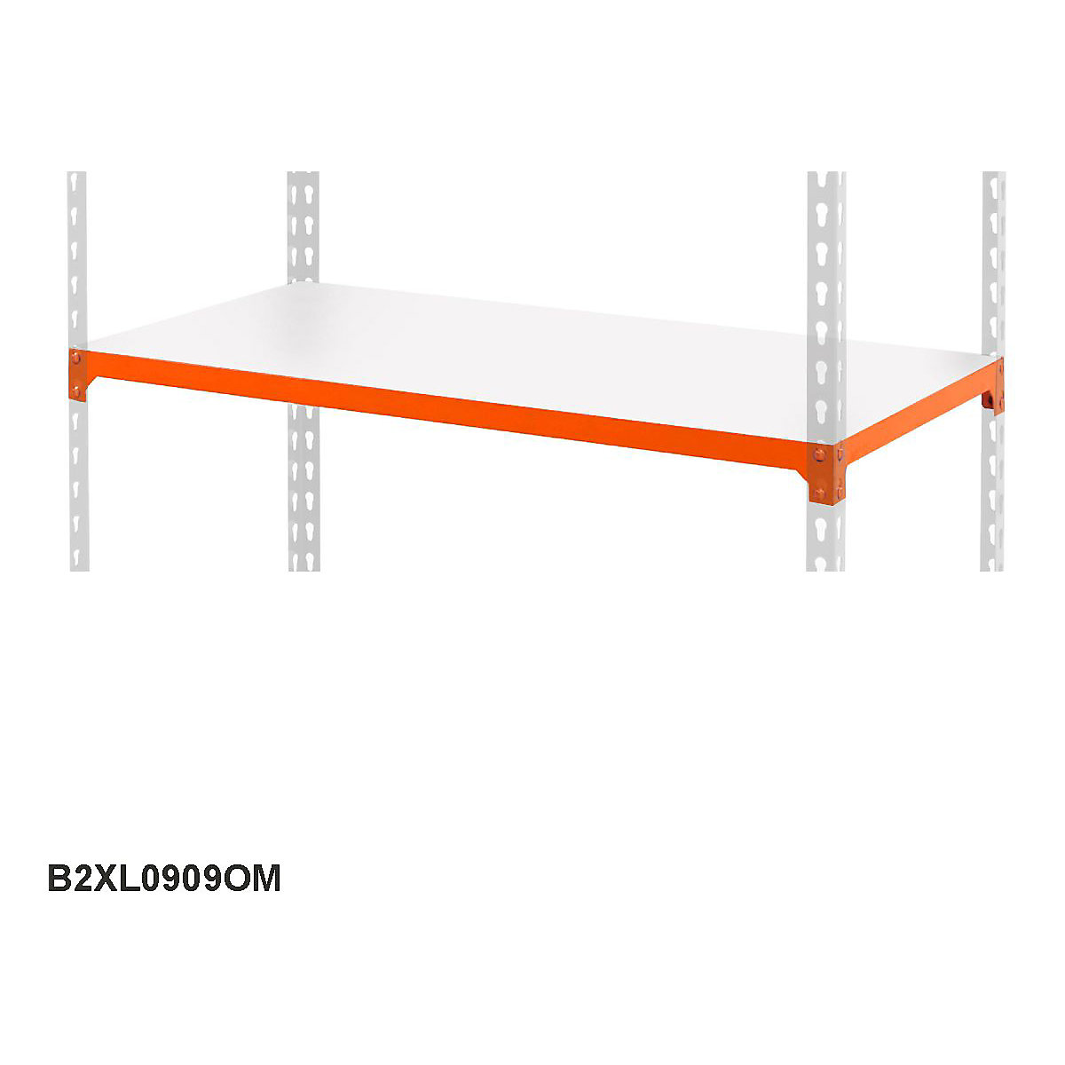BiG200 Extra Melamine Shelf 915w x 915d mm 90kg UDL Orange