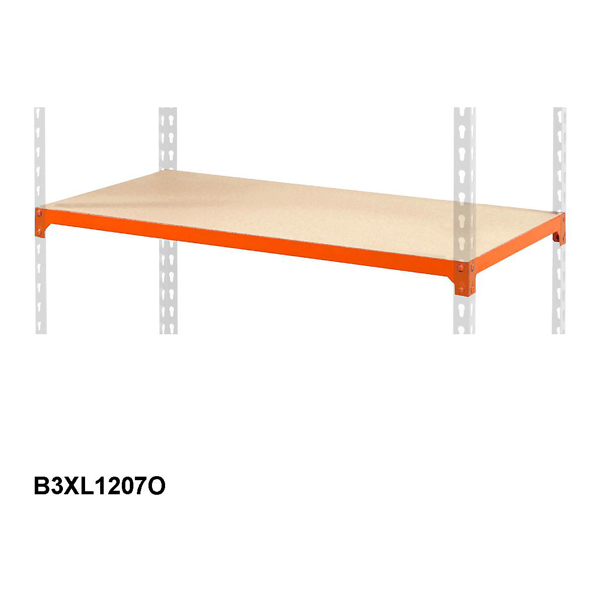 BiG340 Extra Chipboard Shelf 1220w X 730d Mm 200kg UDL Orange