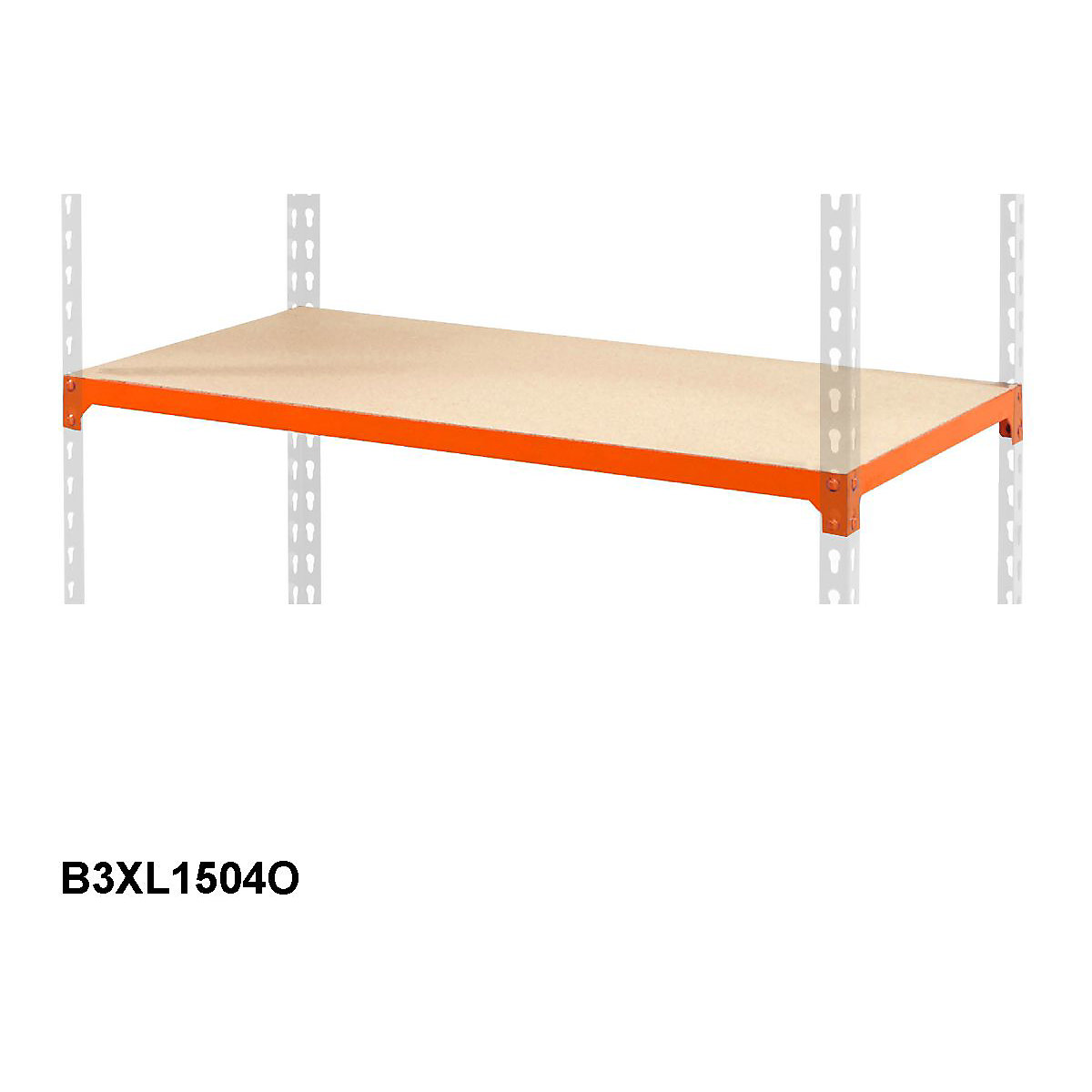 BiG340 Extra Chipboard Shelf 1525w X 455d Mm 100kg UDL Orange