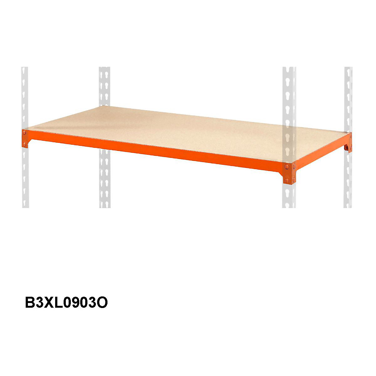 BiG340 Extra Chipboard Shelf 915w X 305d Mm 340kg UDL Orange