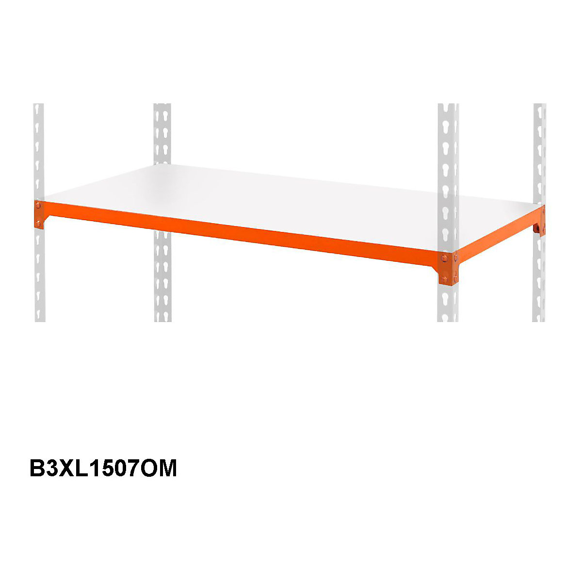 BiG340 Extra Melamine Shelf 1525w X 730d Mm 100kg UDL Orange