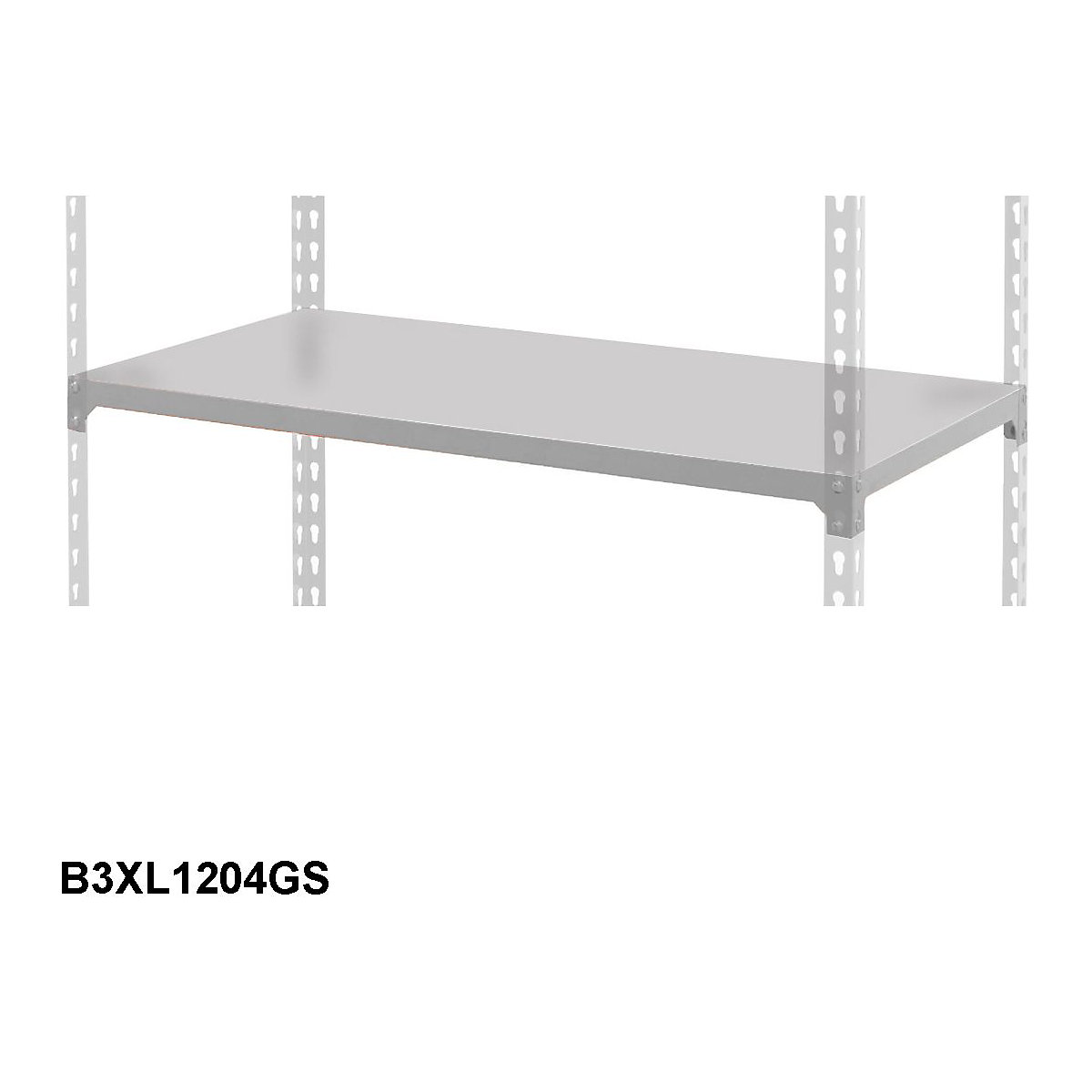 BiG340 Extra Steel Shelf 1220w X 455d Mm 200kg UDL Grey