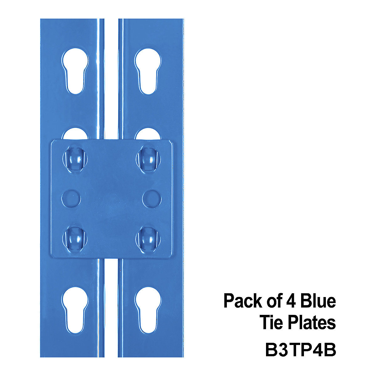 BiG340 Pack Of 4 Blue Tie Plates To Join 2 Bays