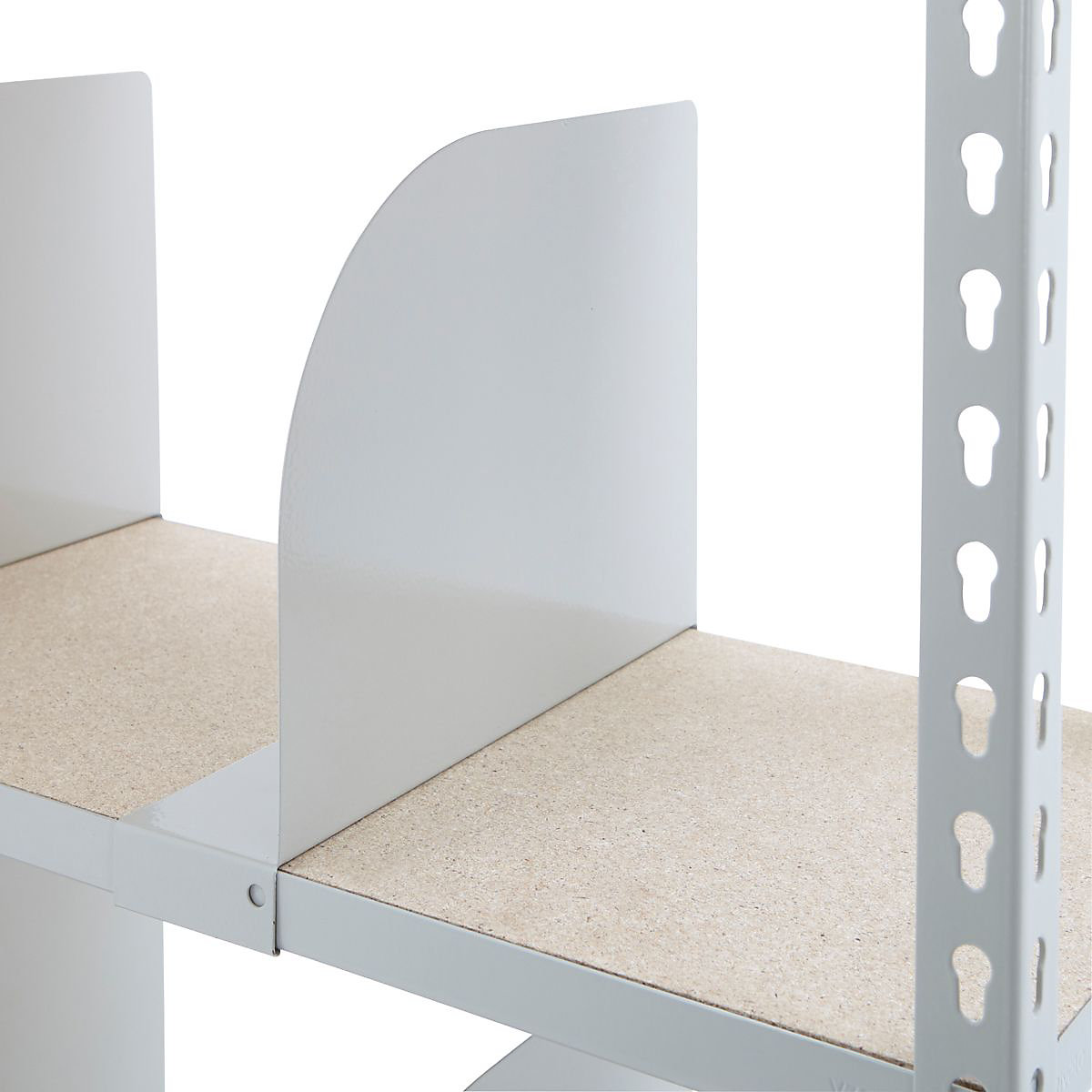 BiG340 Painted Steel Divider 250mm High - To Fit 305mm Deep Shelves Light Grey