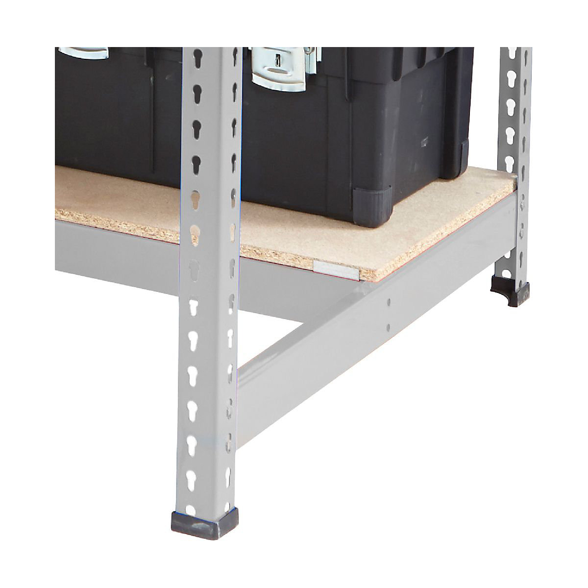 BiG400 Chipboard Half Depth Lower Shelf & Galvanised Cross Beam Set | 1830w x 455d mm