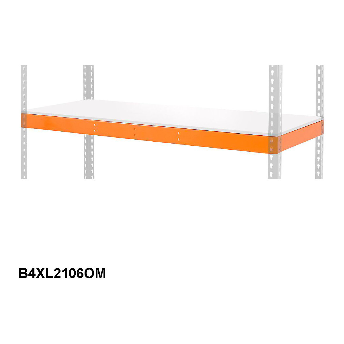 BiG400 Extra Melamine Level 2135w x 610d mm 400kg UDL Orange