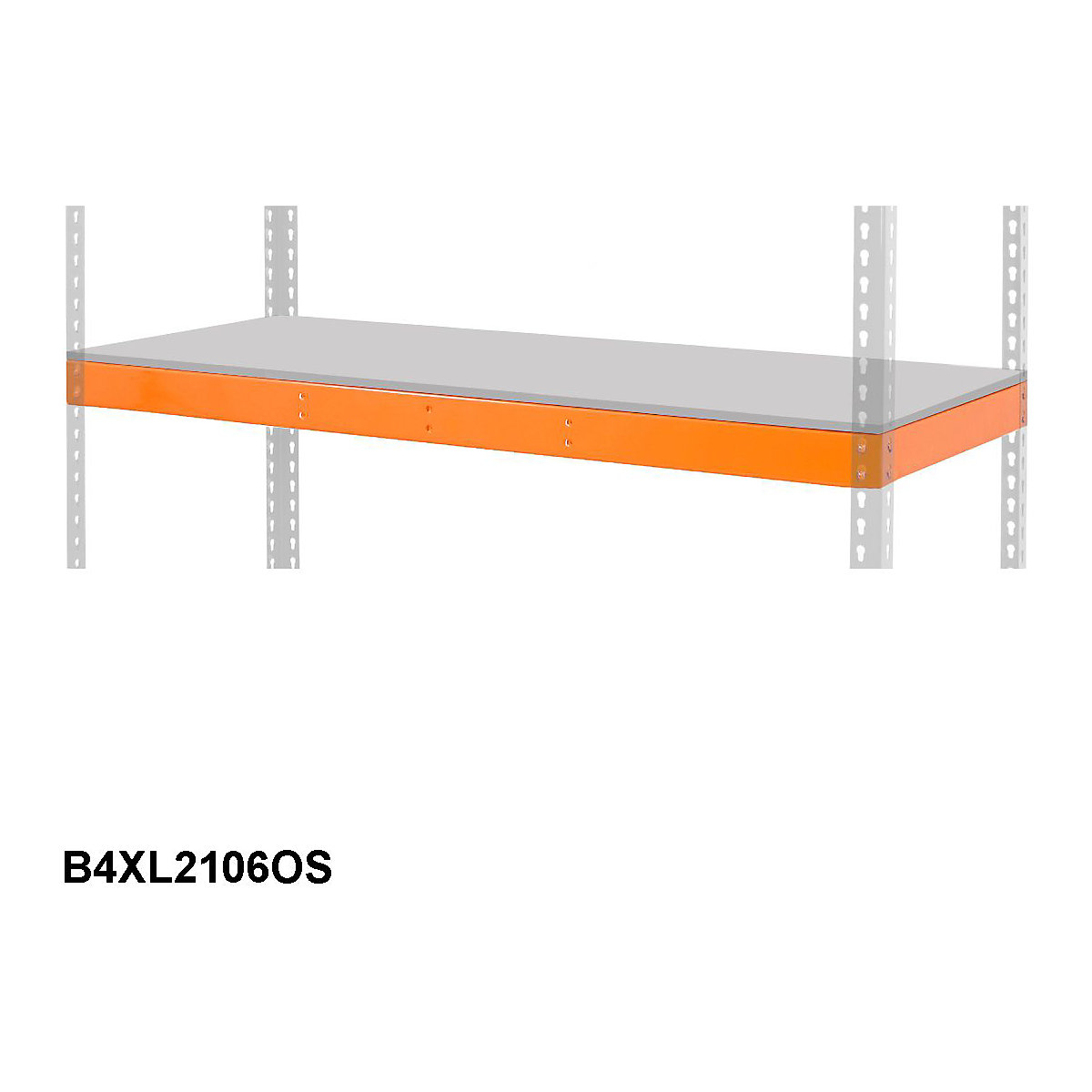 BiG400 Extra Steel Panel Level 2135w x 610d mm 400kg UDL Orange