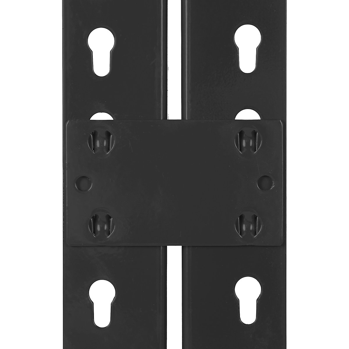 BiG400 Pack Of 4 Matt Black Tie Plates To Join 2 Bays
