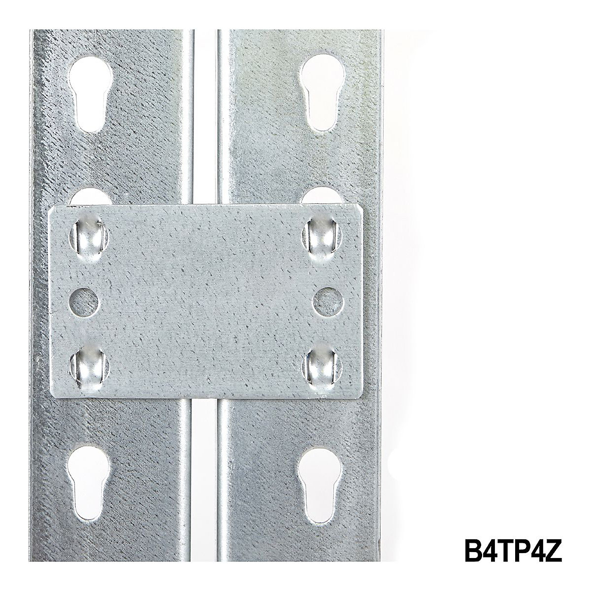 BiG400 Pack Of 4 Silver Tie Plates To Join 2 Bays