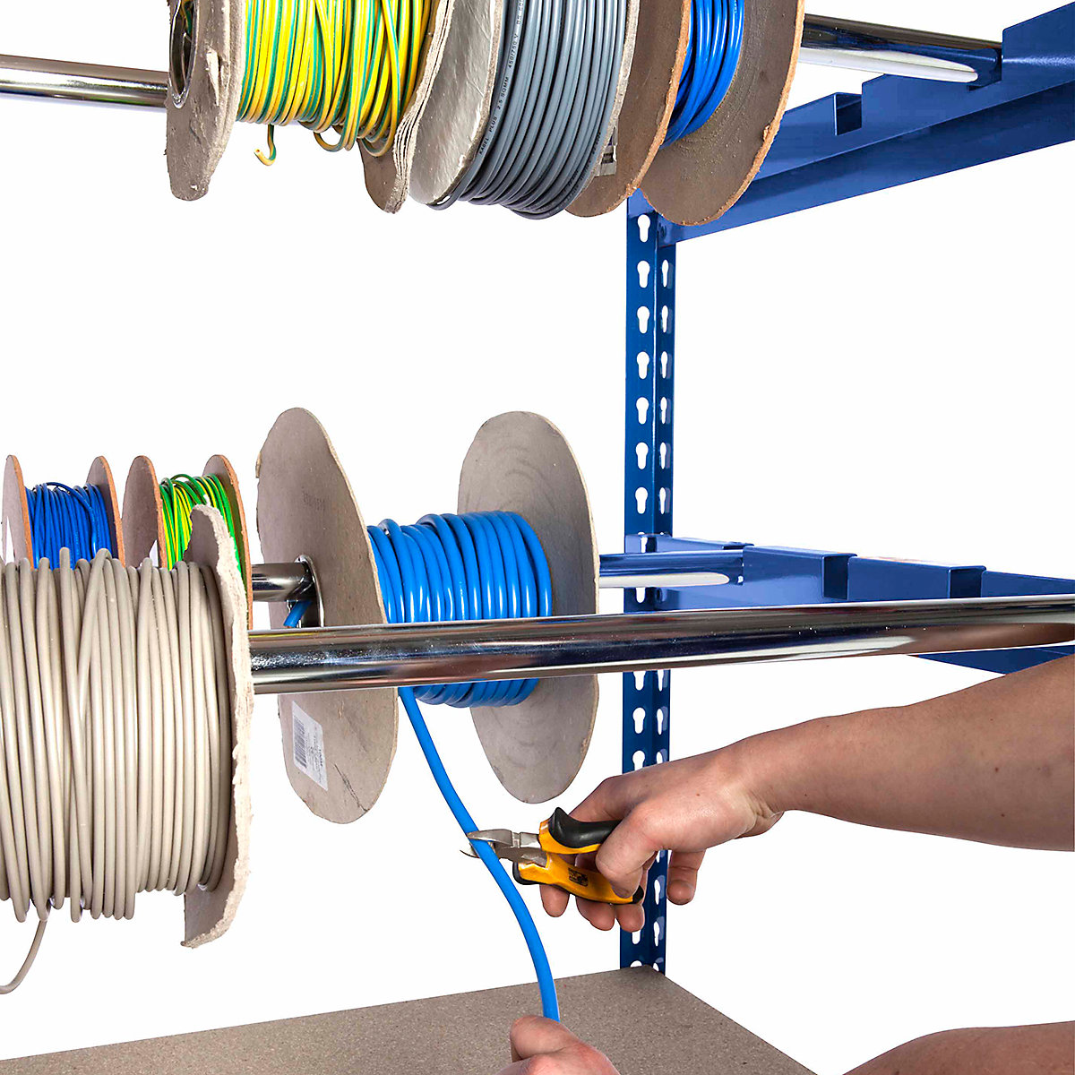 BiG400 Reel Storage Rack Extra Level | 2x Reel Bars | 1525w x 610d mm