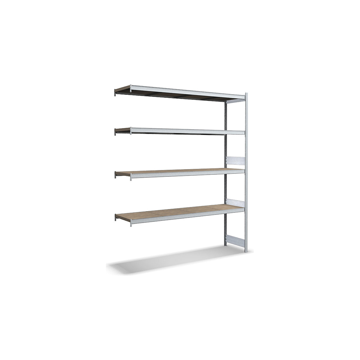 BiGDUG 350kg Longspan Shelving Extension with Chipboard Levels, BiGDUG 350kg Longspan Shelving Extension with Chipboard Levels, BiGDUG 350kg Longspan Shelving | 2500h x 1500w x 500d mm | Extension Bay | 4 Chipboard Levels-0