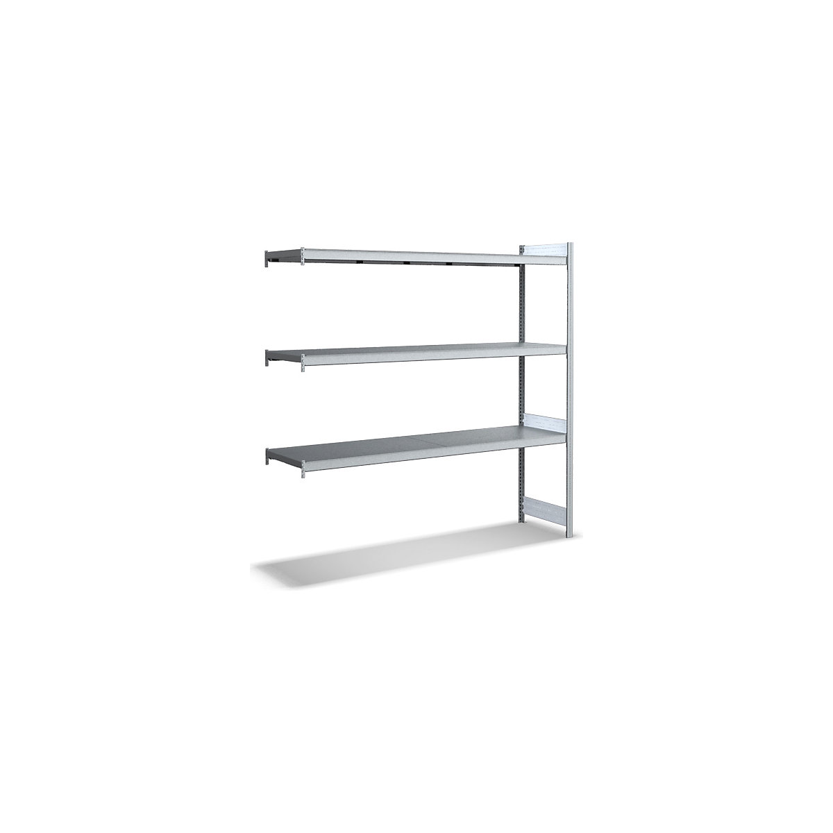 BiGDUG 350kg Longspan Shelving Extension with Steel Levels, BiGDUG 350kg Longspan Shelving Extension with Steel Levels, BiGDUG 350kg Longspan Shelving | 2000h x 1500w x 500d mm | Extension Bay | 3 Steel Levels-0