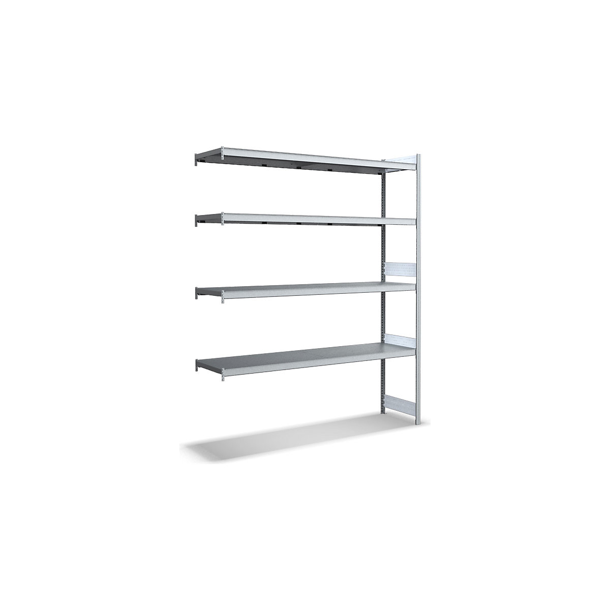 BiGDUG 350kg Longspan Shelving Extension with Steel Levels, BiGDUG 350kg Longspan Shelving Extension with Steel Levels, BiGDUG 350kg Longspan Shelving | 2500h x 1500w x 500d mm | Extension Bay | 4 Steel Levels-1