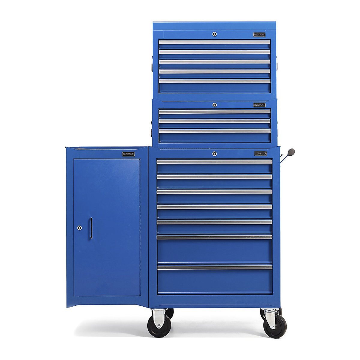 BiGDUG Essentials 27" Tool Chest Set with 7 Drawer Cabinet, Mid Box, Side Cabinets & Chest