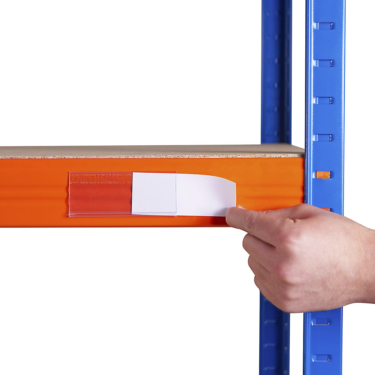 BiGDUG Essentials Self-Adhesive Label Holder | 42 x 100mm | Pack of 50