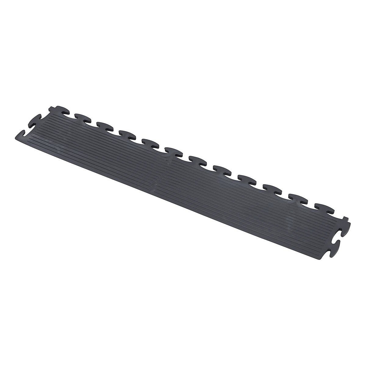 BiGDUG Heavy Industrial Vinyl Floor Tile | Ramped Edge | 7h x 500w x 90d mm | Black