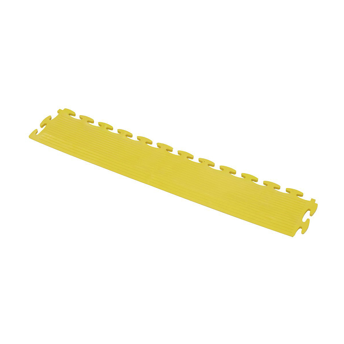 BiGDUG Heavy Industrial Vinyl Floor Tile | Ramped Edge | 7h x 500w x 90d mm | Yellow