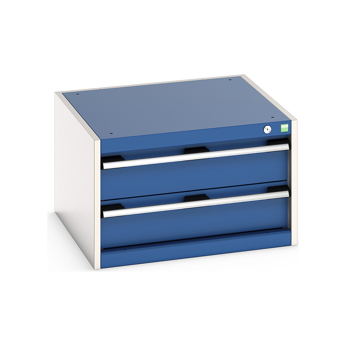 Bott Cubio Suspended Cabinets| 250 & 400mm High | Suitable for 750mm Deep Benches, Bott Cubio Suspended Cabinets| 250 & 400mm High | Suitable for 750mm Deep Benches, Bott Cubio 2 Drawer Cabinet | 400h x 650w x 650d mm | Blue-0