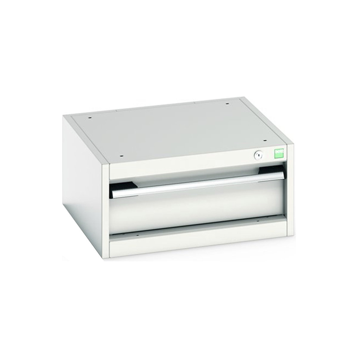 Bott Cubio Suspended Cabinets| 250 & 400mm High | Suitable for 750mm Deep Benches, Bott Cubio Suspended Cabinets| 250 & 400mm High | Suitable for 750mm Deep Benches, Bott Cubio 1 Drawer Cabinet | 250h x 525w x 525d | Light Grey-0