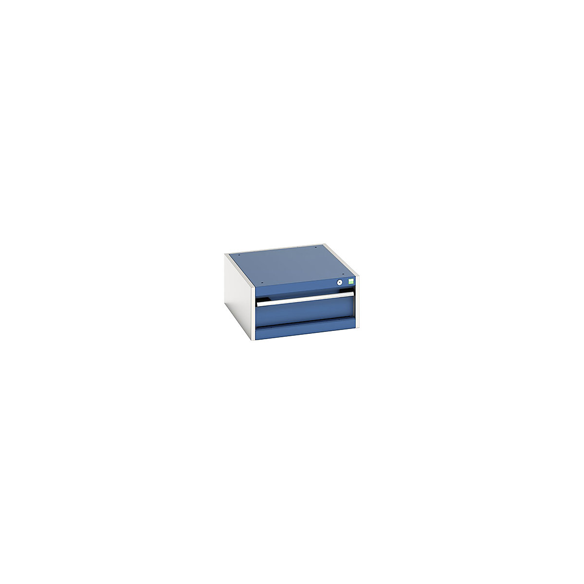 Bott Cubio Suspended Cabinets| 250 & 400mm High | Suitable for 750mm Deep Benches, Bott Cubio Suspended Cabinets| 250 & 400mm High | Suitable for 750mm Deep Benches, Bott Cubio 1 Drawer Cabinet | 250h x 525w x 650d | Blue-0