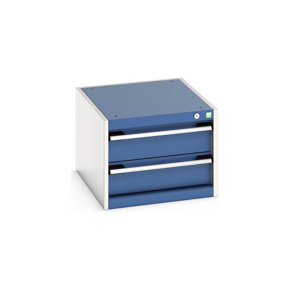 Bott Cubio Suspended Cabinets| 250 & 400mm High | Suitable for 750mm Deep Benches, Bott Cubio Suspended Cabinets| 250 & 400mm High | Suitable for 750mm Deep Benches, Bott Cubio 2 Drawer Cabinet | 400h x 525w x 525d mm | Blue-0