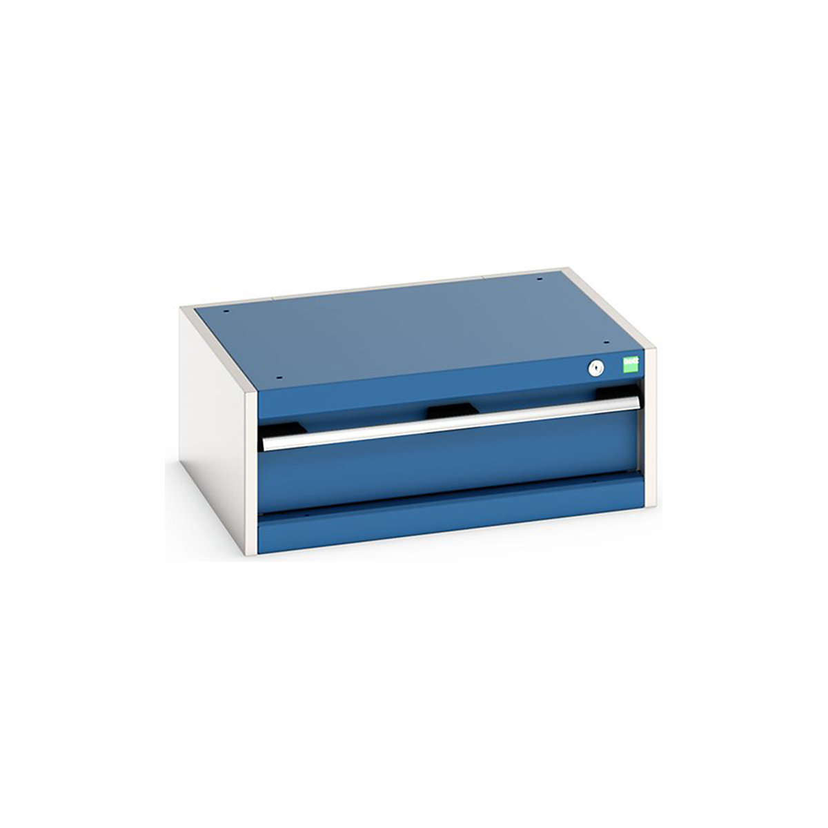 Bott Cubio Suspended Cabinets| 250 & 400mm High | Suitable for 750mm Deep Benches, Bott Cubio Suspended Cabinets| 250 & 400mm High | Suitable for 750mm Deep Benches, Bott Cubio 1 Drawer Cabinet | 250h x 650w x 525d mm | Blue-0