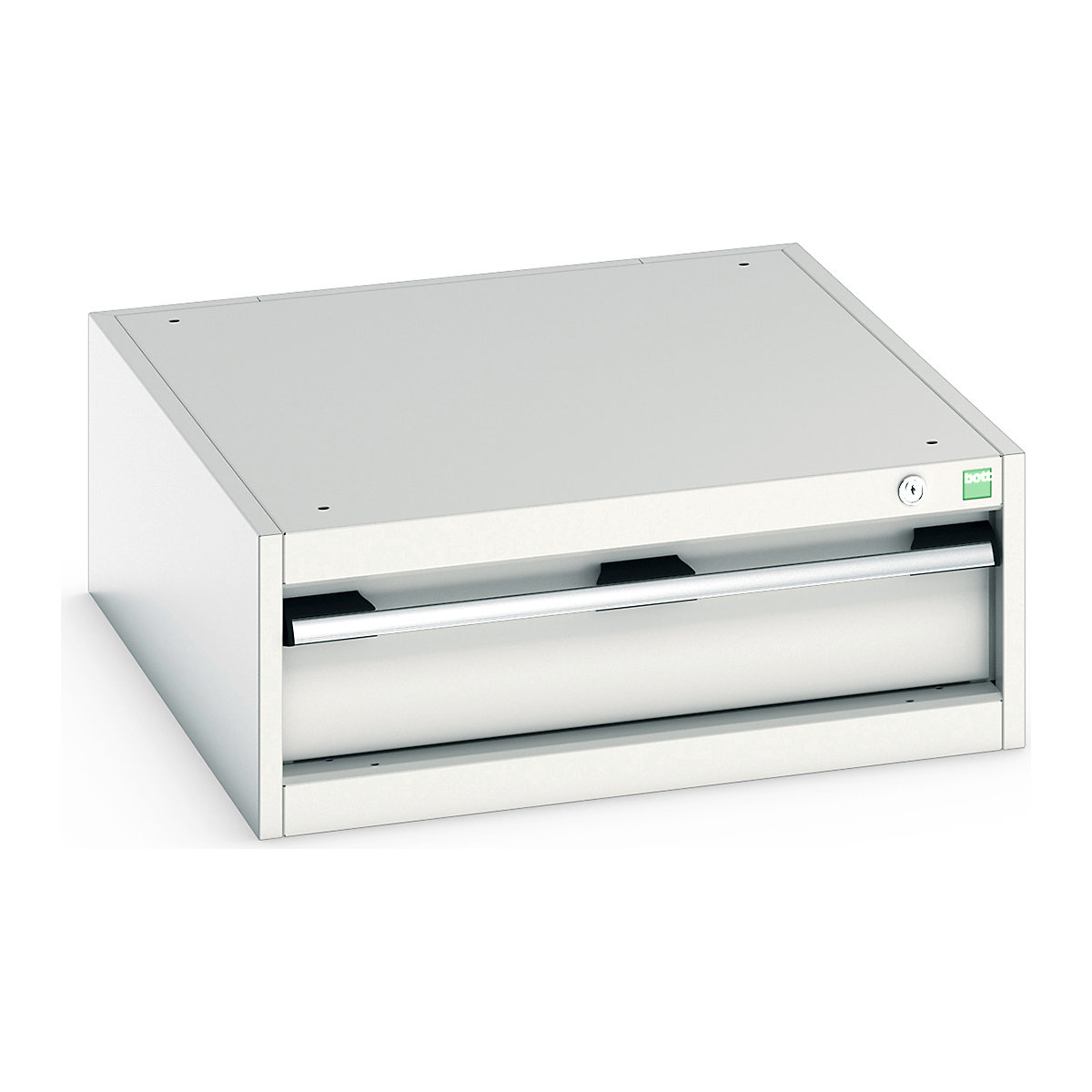 Bott Cubio Suspended Cabinets| 250 & 400mm High | Suitable for 900mm Deep Benches, Bott Cubio Suspended Cabinets| 250 & 400mm High | Suitable for 900mm Deep Benches, Bott Bott Cubio 1 Drawer Cabinet | 250h x 650w x 750d mm | For 900mm Deep Benches | Light Grey-0