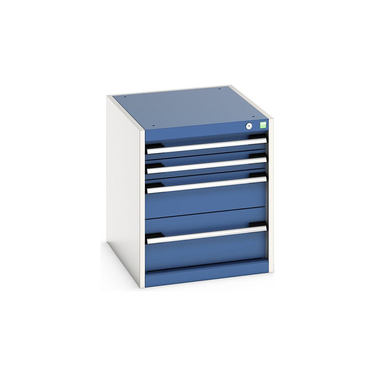 Bott Cubio Suspended Cabinets| 600mm High | Suitable for 750mm Deep Benches, Bott Cubio Suspended Cabinets| 600mm High | Suitable for 750mm Deep Benches, Bott Cubio 4 Drawer Cabinet | 600h x 525w x 650d mm | Blue-0