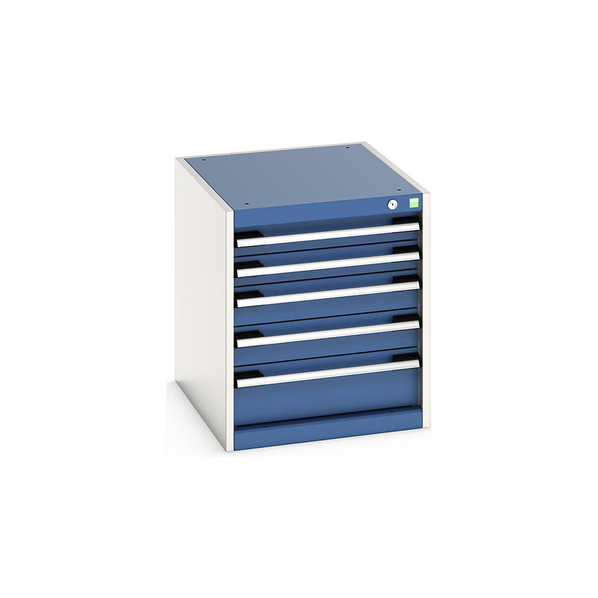 Bott Cubio Suspended Cabinets| 600mm High | Suitable for 750mm Deep Benches, Bott Cubio Suspended Cabinets| 600mm High | Suitable for 750mm Deep Benches, Bott Cubio 5 Drawer Cabinet | 600h x 525w x 650d mm | Blue-0