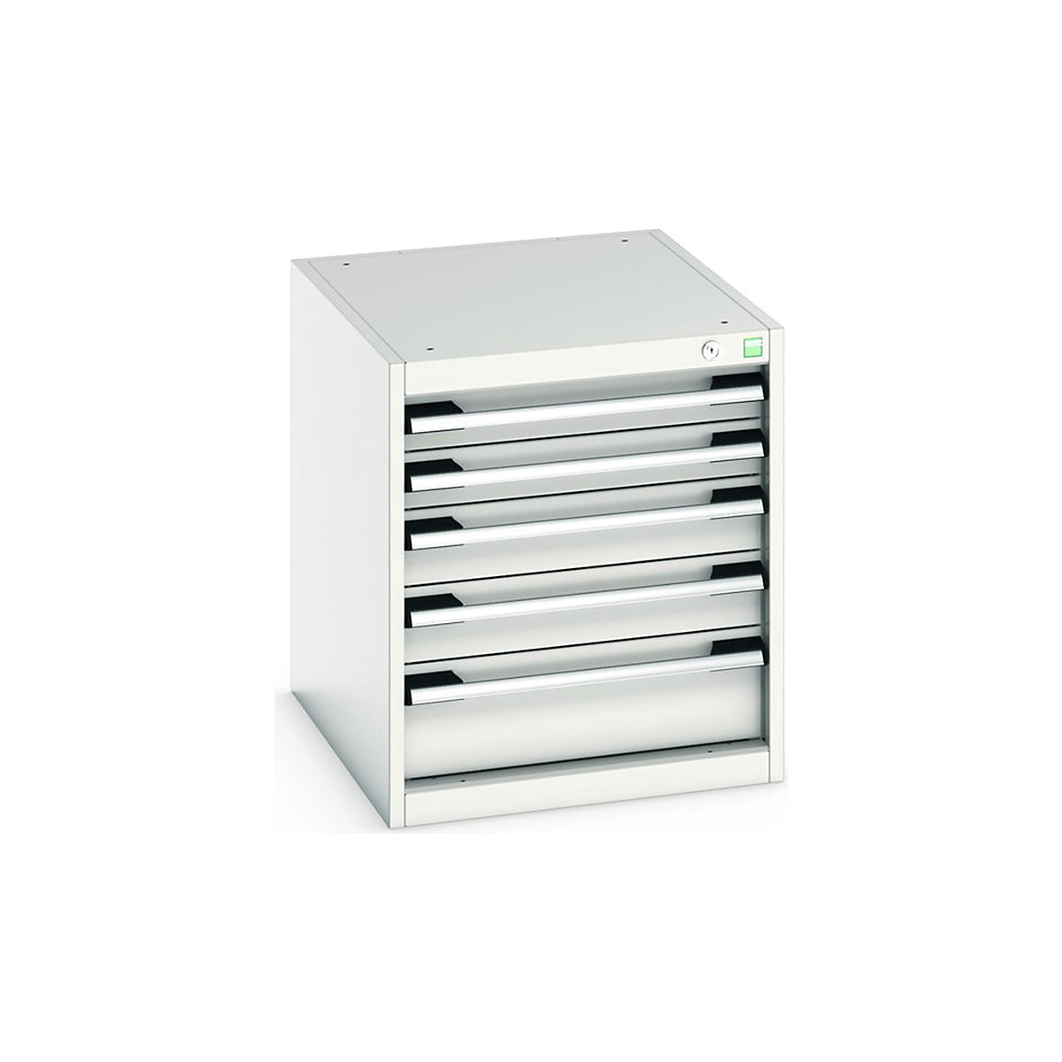 Bott Cubio Suspended Cabinets| 600mm High | Suitable for 750mm Deep Benches, Bott Cubio Suspended Cabinets| 600mm High | Suitable for 750mm Deep Benches, Bott Cubio 5 Drawer Cabinet | 600h x 525w x 650d mm | Light Grey-0