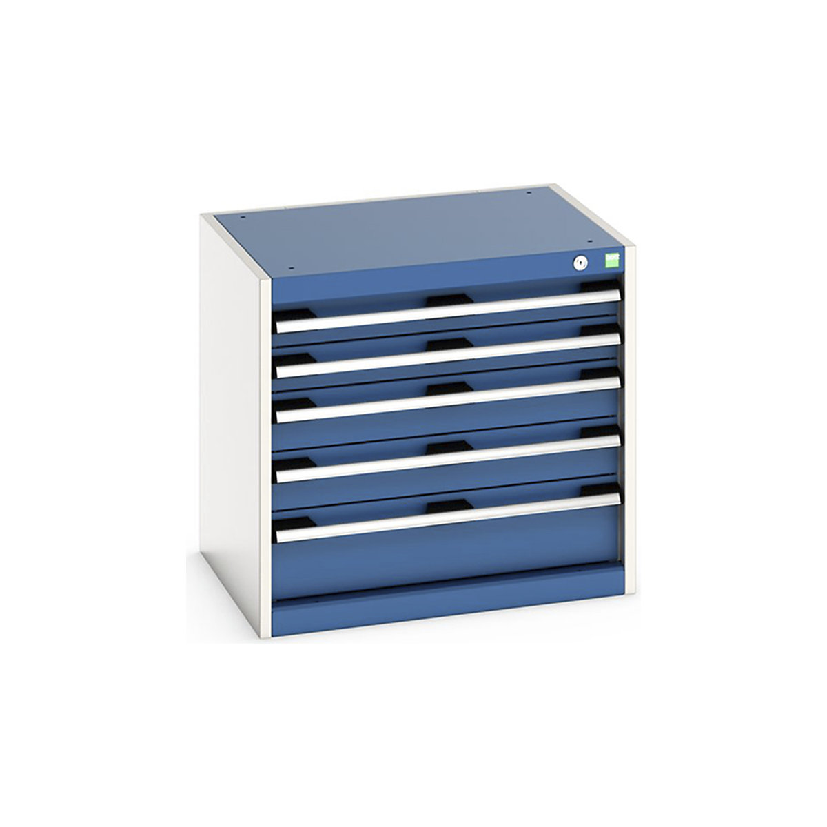 Bott Cubio Suspended Cabinets| 600mm High | Suitable for 750mm Deep Benches, Bott Cubio Suspended Cabinets| 600mm High | Suitable for 750mm Deep Benches, Bott Cubio 5 Drawer Cabinet | 600h x 650w x 525d mm | Blue-0