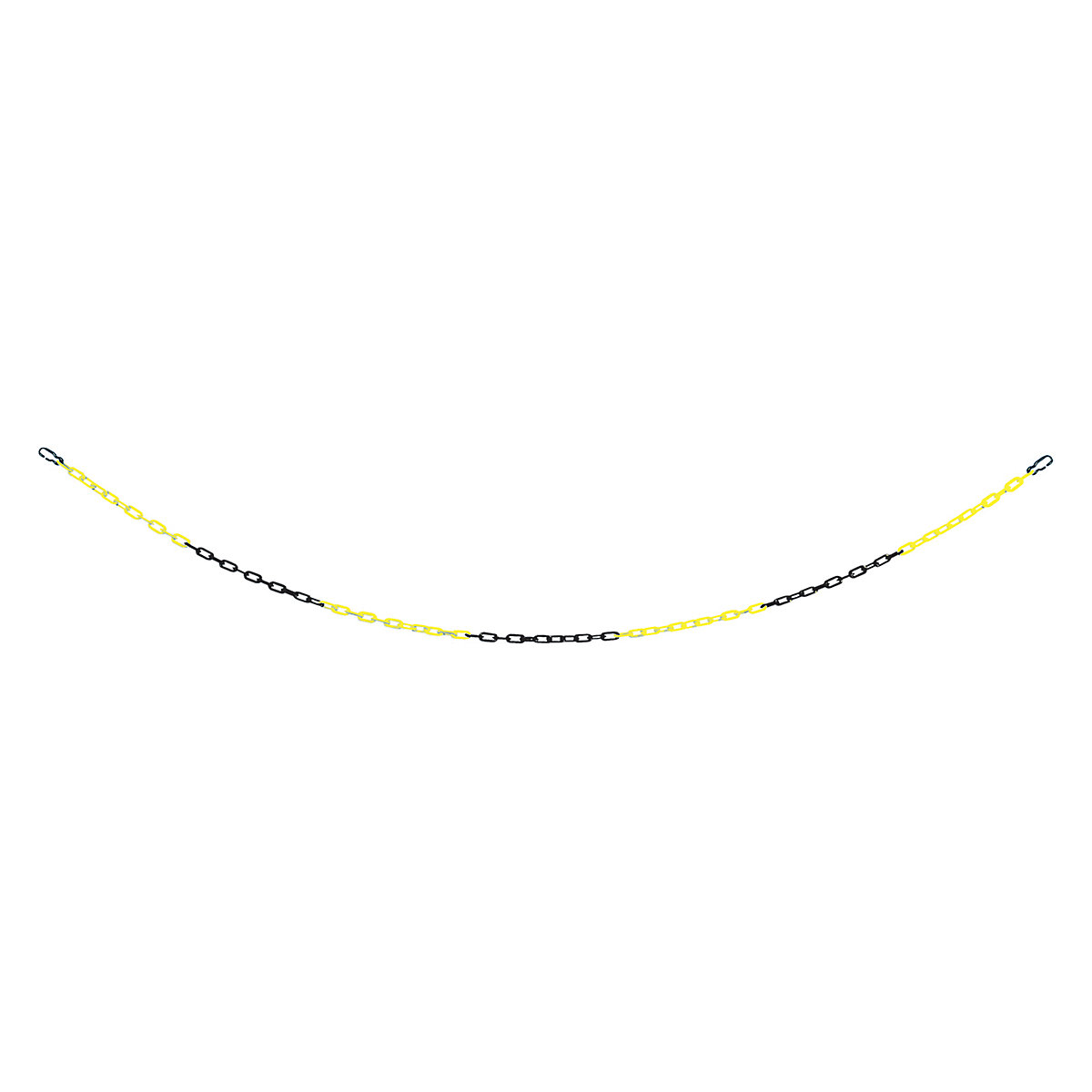 Brandsafe Plastic Chain | 25m Length | Black & Yellow