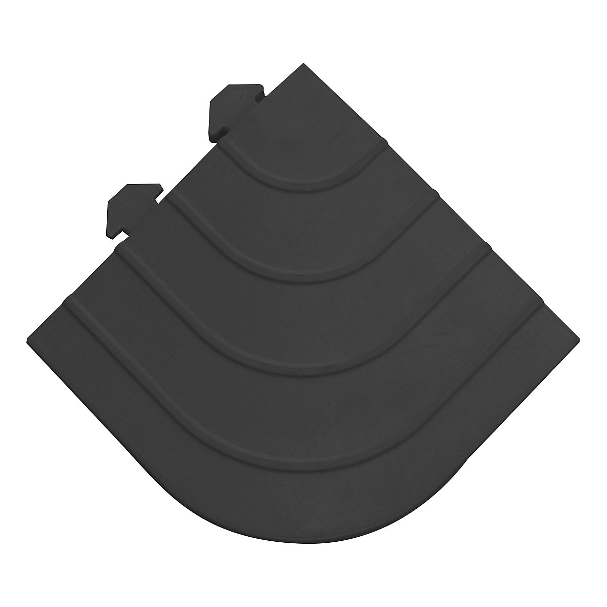 COBA Europe Fatigue Lock Mat Corner Edge | 24h x 150d mm | Black