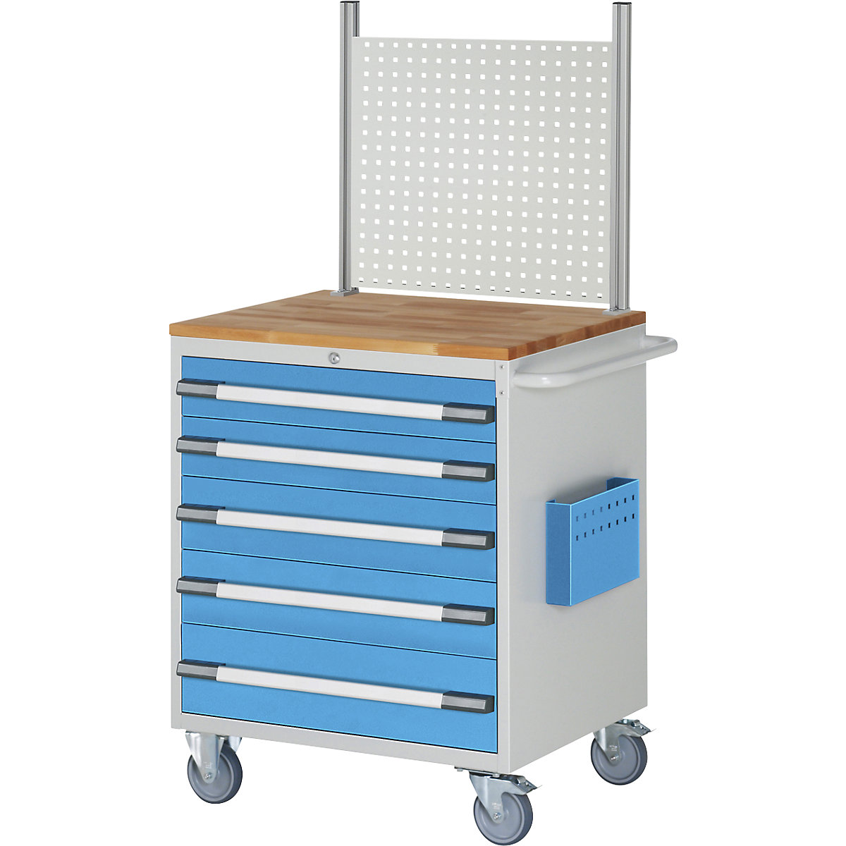 Compact workbench, mobile - eurokraft pro