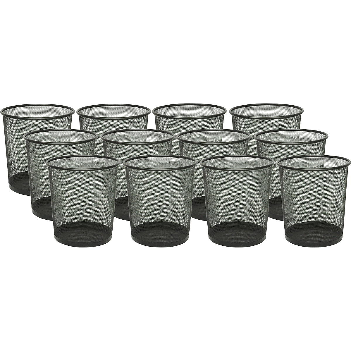 Corbeille à papiers, lot de 12