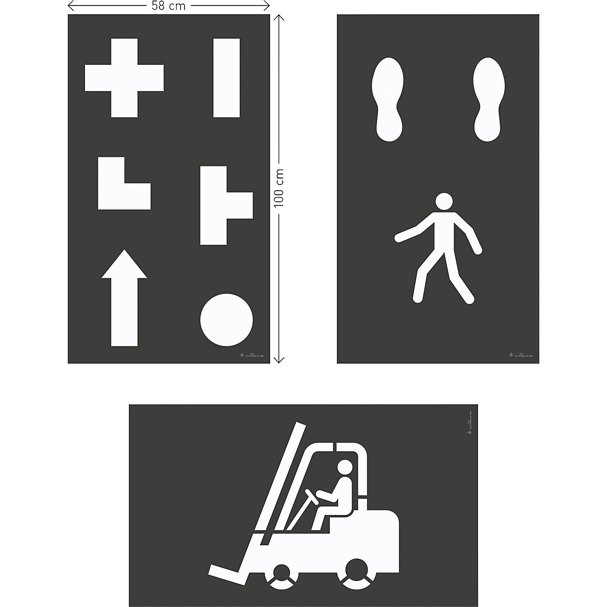 DURALINE® logistics floor marking stencil set - DURABLE