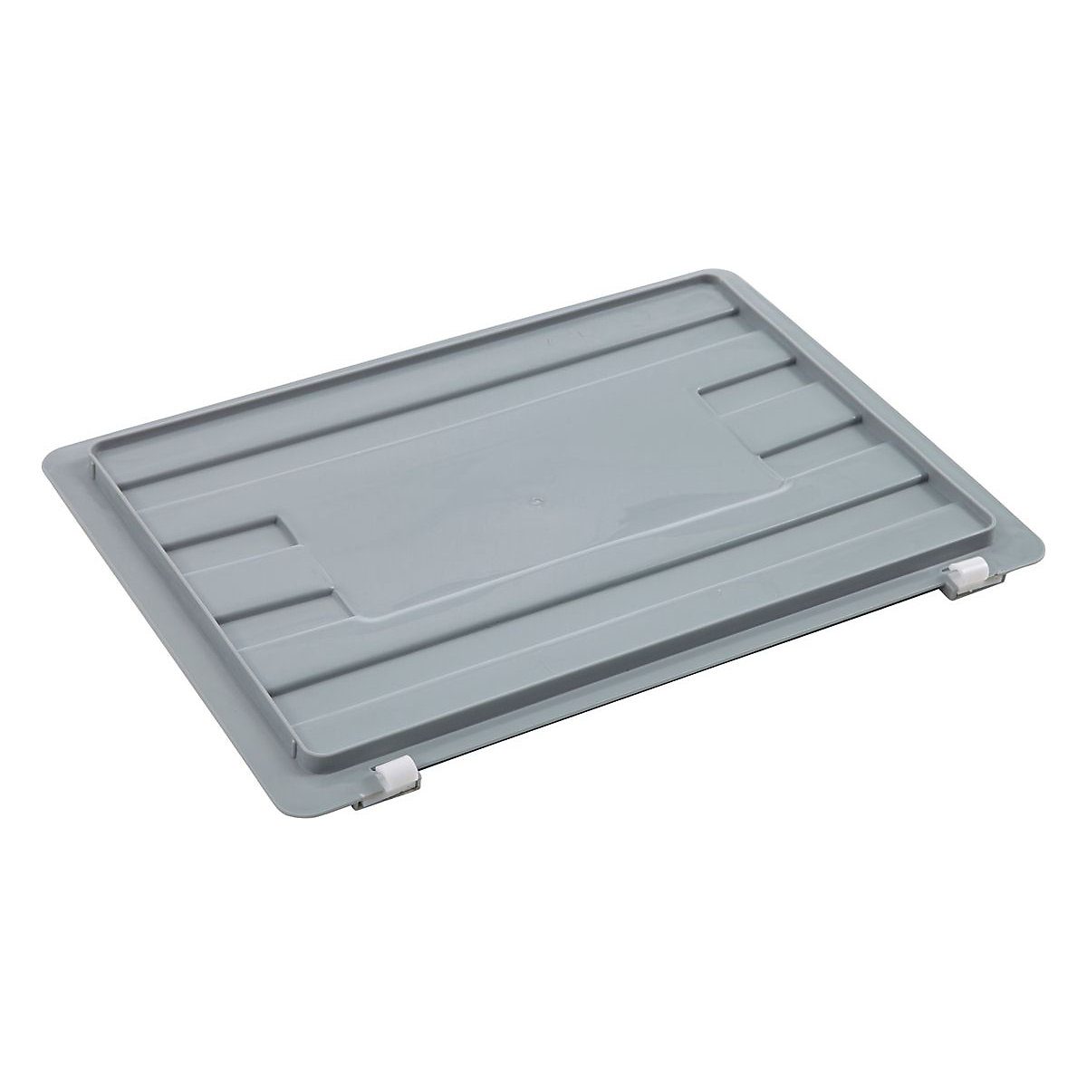 Euro Stacking Box Hinged Lid 300w x 400d mm | Grey