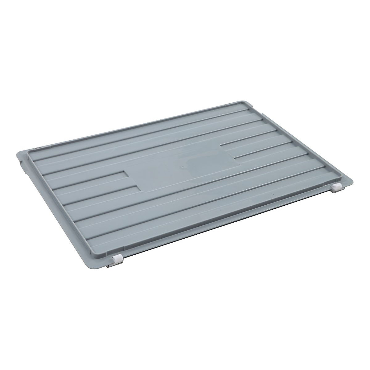 Euro Stacking Box Hinged Lid 400w x 600d mm | Grey